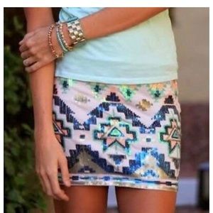 Geometric Festival Skirt Express